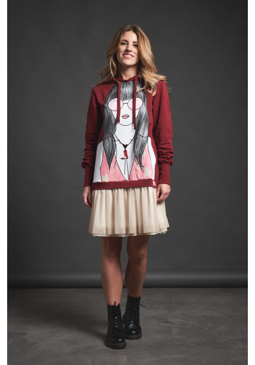 Vestido WESTERN Granate Vestido WESTERN Granate