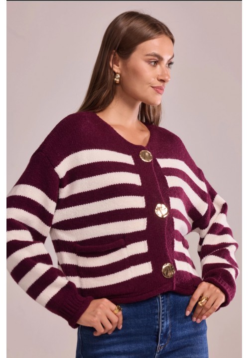 GILET IVANIE GRANATE